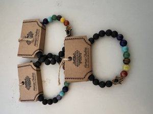 Lava Stone Chakra bracelet