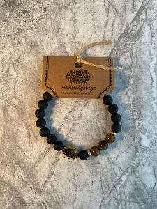 Lava Stone Tigers Eye Bracelet